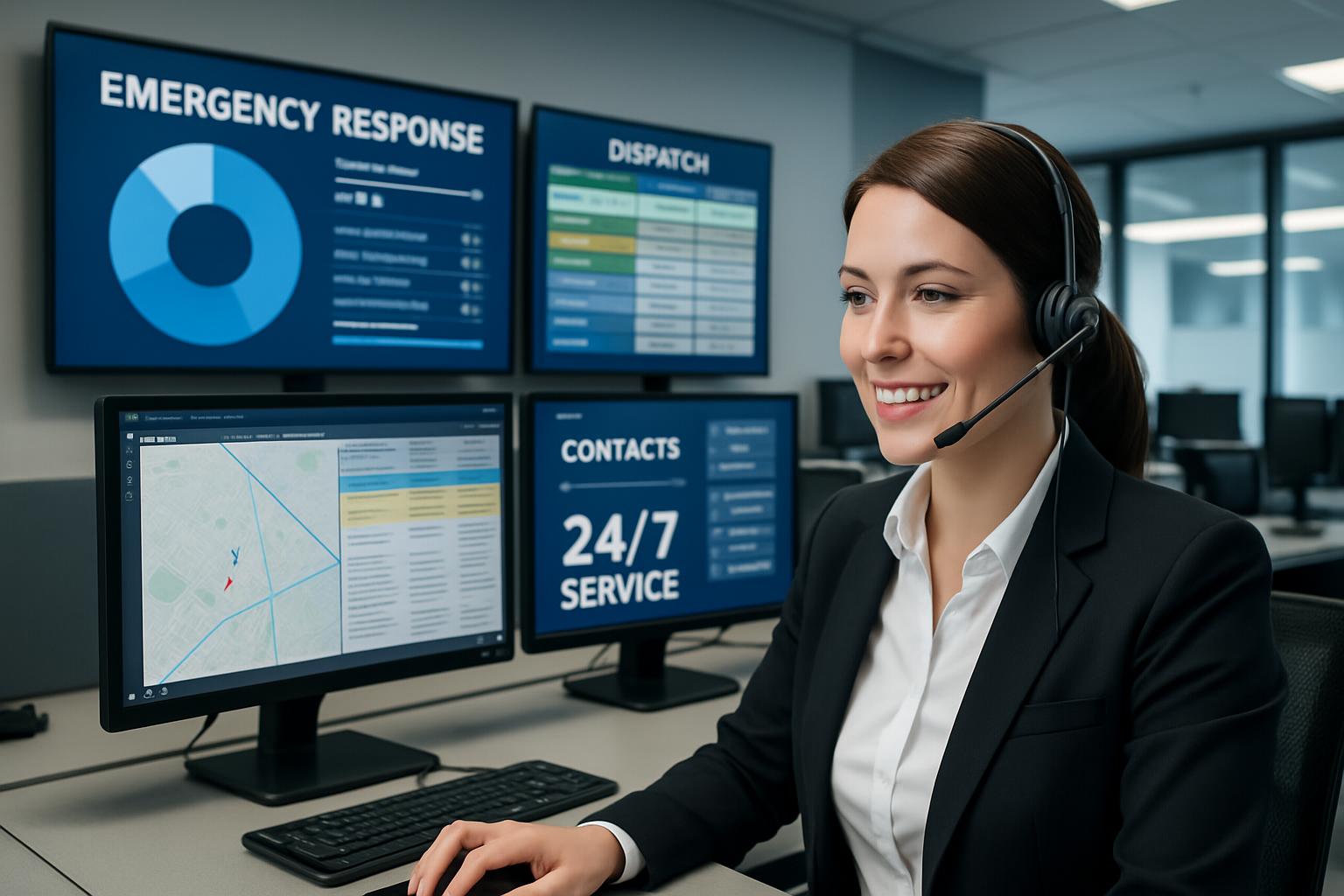 Professional customer service representative ready to assist with emergency environmental cleanup services